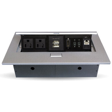 406412 - BROBOTIX CAJA PARA MESA CON PUE RTOS HDMI USB-A USB-C RJ45 CAT6
