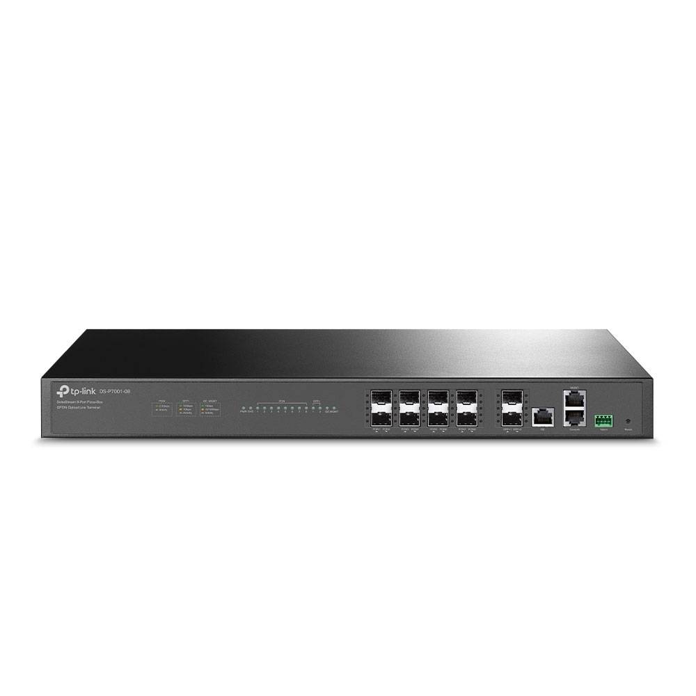 TP-Link OLT DS-P7001-08, 8 Puertos GPON, 1,024 ONUs, Administración en Nube