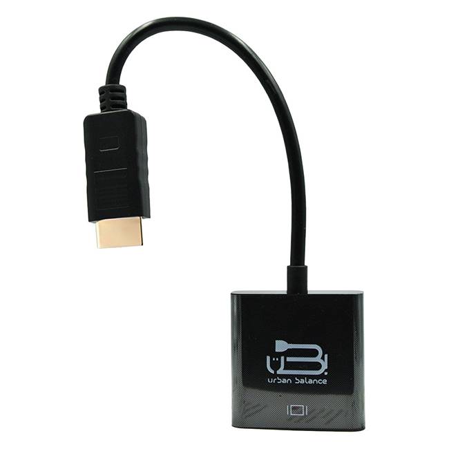 Urban Balance Adaptador HDMI VGA a HDMI - 1080p, Soporta 60Hz, Plug and Play