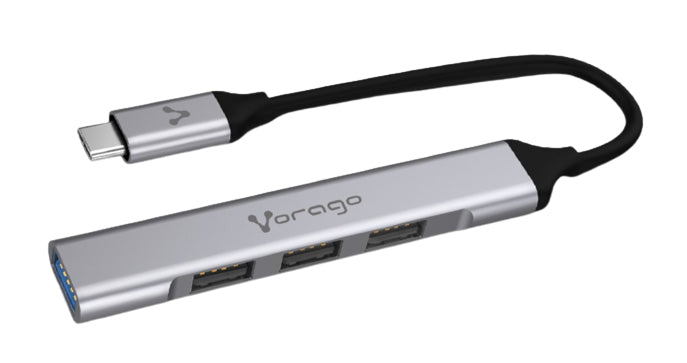 Concentrador USB-C Vorago HU-200 4 Puertos USB 3.0/2.0