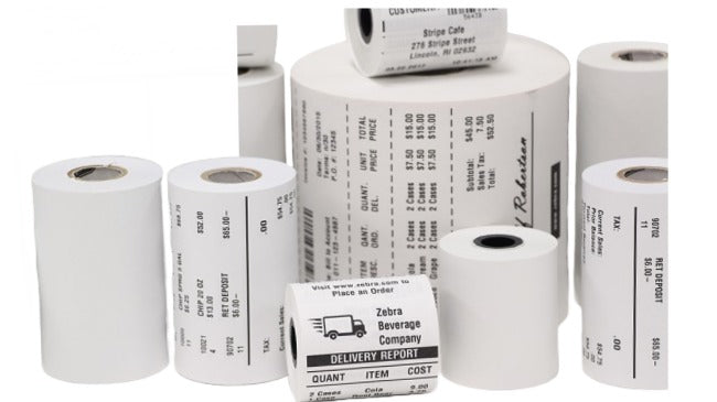 ZEBRA Papel Recibo 4000D, Tipo: Producto Empresarial, 80 mm, 50 m