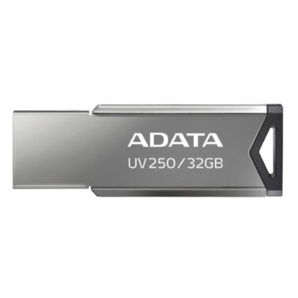 ADATA UV250 unidad flash USB 32 GB USB tipo A 2.0 Plata, Sin tapa, AUV250-32G-RBK