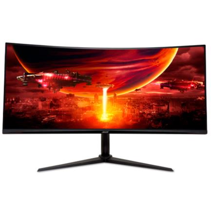Monitor Acer Gamer Curvo Nitro XZ342CU V3 34" UHD 3440x1440 100Hz DP 180Hz AMD FreeSync 1ms HDMIx2 DP con Cable HDMI y DP
