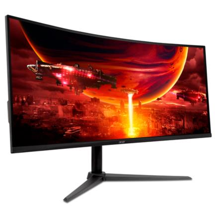 Monitor Acer Gamer Curvo Nitro XZ342CU V3 34" UHD 3440x1440 100Hz DP 180Hz AMD FreeSync 1ms HDMIx2 DP con Cable HDMI y DP