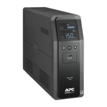 UPS APC PRO BR 1500VA 10 Outlets 2 USB Charging Ports AVR LCD Interface LAM
