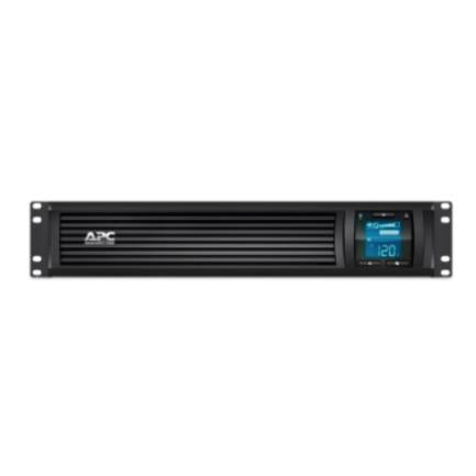 UPS APC 1000VA 600W LCD RM 2U 120V 6 Salidas NEMA 5-15R Negro