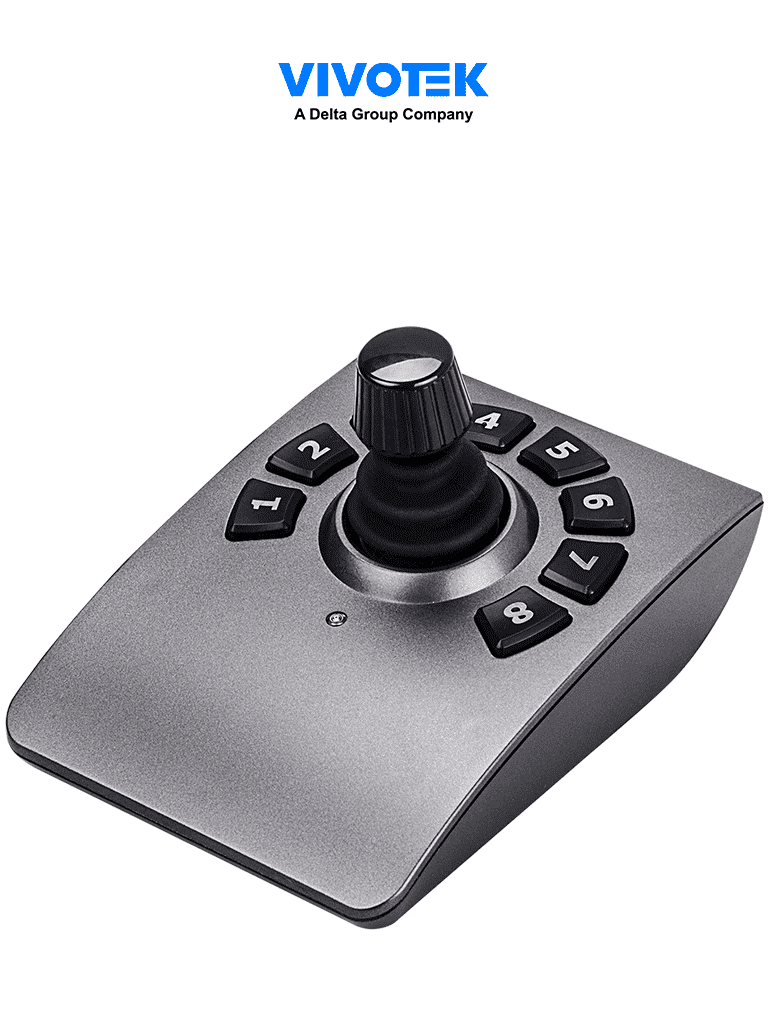 Control de palanca joystick VIVOTEK AJ-001 USB con 8 teclas para NVR, PTZ y Software VAST 2, VSS