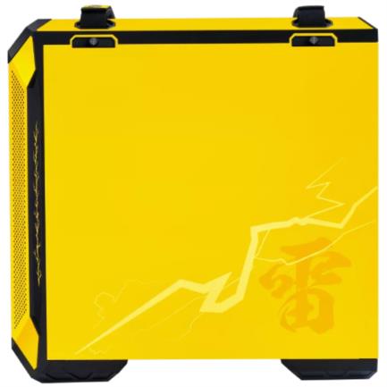 Gabinete Gamer Asus TUF Gaming GT501 Demon Slayer Zenitsu ITX mATX ATX EATX 4xFan Cristal Templado Amarillo