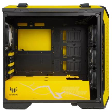 Gabinete Gamer Asus TUF Gaming GT501 Demon Slayer Zenitsu ITX mATX ATX EATX 4xFan Cristal Templado Amarillo