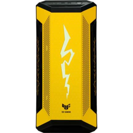 Gabinete Gamer Asus TUF Gaming GT501 Demon Slayer Zenitsu ITX mATX ATX EATX 4xFan Cristal Templado Amarillo