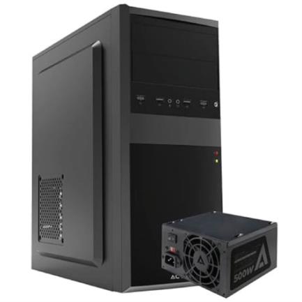 Gabinete Acteck MTorre Kiruna II GM420 ATX FATX 500W Negro, USB 3.0, 4 Bahías, 50x40x20cm