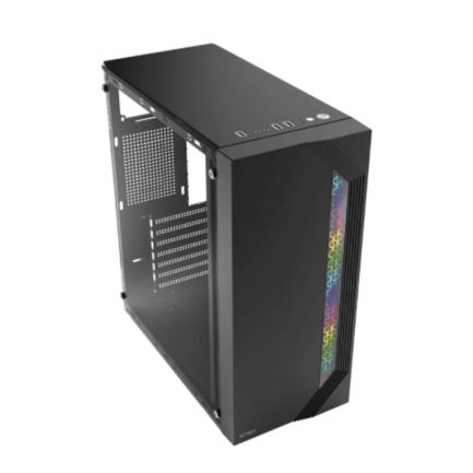 Gabinete Acteck Viken GM434, Midi-Tower, ATX/Micro-ATX/Mini-ITX, USB 2.0, con Fuente de 500W, sin Ventiladores Instalados, Negro