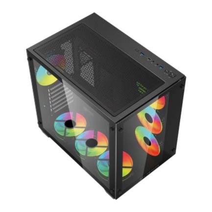 Gabinete Gamer Media Torre Tank ProGM930 ATX/Cristal Izquierdo/Negro, RGB 935944