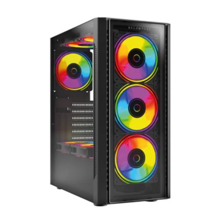 Gabinete Balam Media Torre DragonflyII GM745, Cristal Negro, Puertos USB 3.0, Soporta Tarjetas Madre ATX