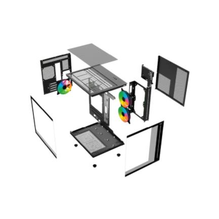 Gabinete Balam TankproGM955 Mini Torre MiniATX Cristal Negro, USB 3.0, 2 Ventiladores