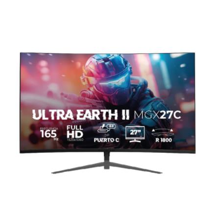 Monitor Gamer Acteck Curvo 27" Ultra Earth II MGX27C VA 165Hz 1ms Full HD 1080p HDMI DP Type-C 15W 3.5mm VESA 100 x 100 mm Negro