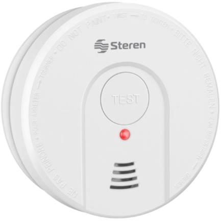 Steren ALA-HUM detector de humo Alámbrico, Blanco, Batería | Detectores de humo