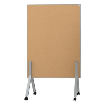 Pintarrón Móvil Alfra Nex Doble Superficie 150x110cm, Pintarrón y Corcho, Ruedas con Freno