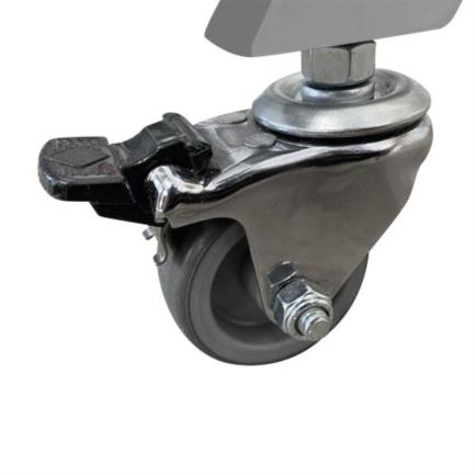 Pintarrón Móvil Alfra Dix Doble Superficie Metálico 120x150cm, Ruedas Giratorias, Bandeja Porta Accesorios