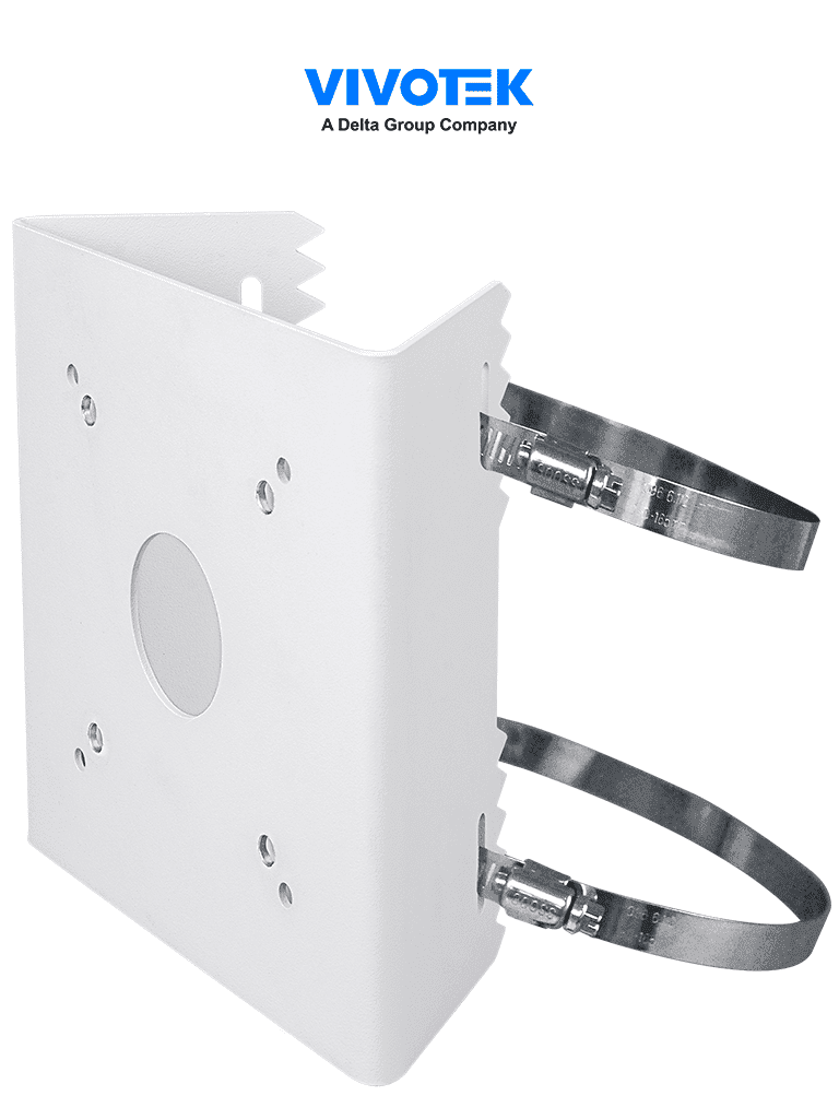Soporte de Exterior Vivotek AM-312 para Montaje en Poste V1, Resistente a la Intemperie, Compatible con Cámaras de Seguridad