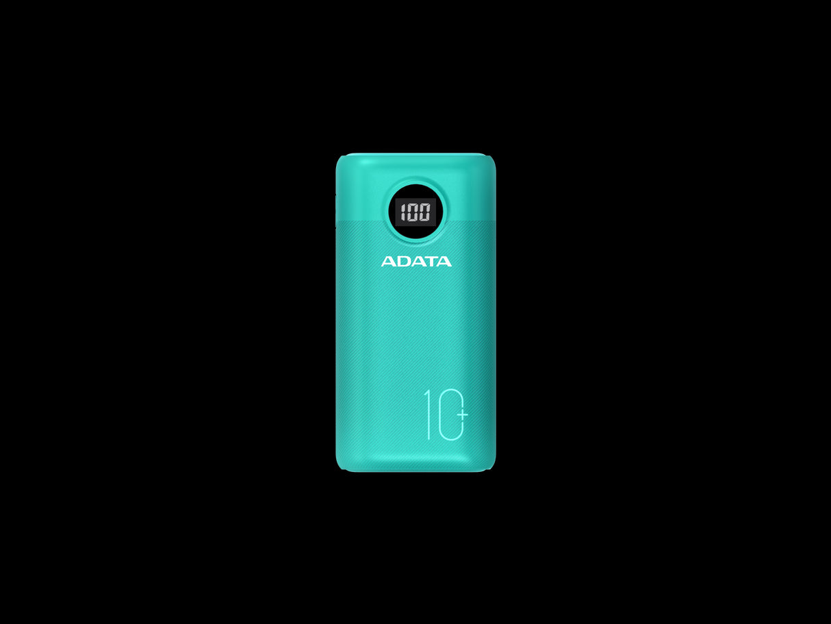 Cargador Portátil ADATA P10000QCD Tipo C, 10000mAh, Verde, Carga Rápida 3.0
