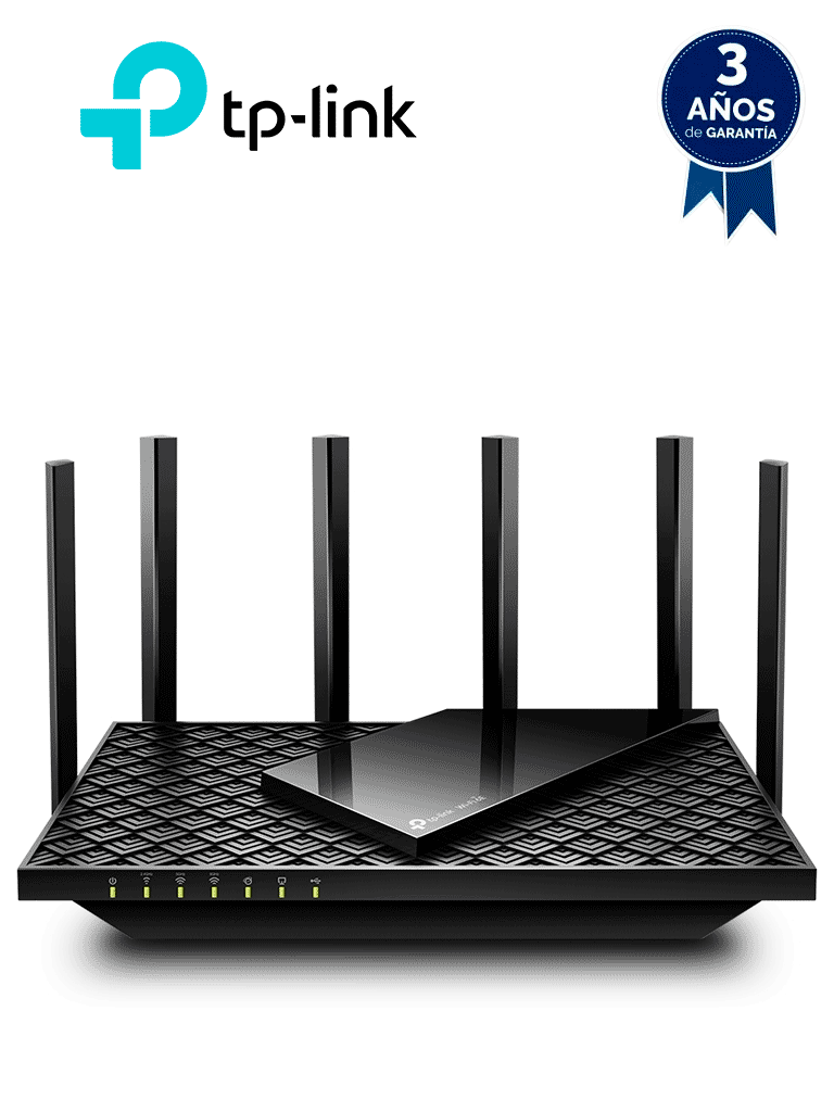 ARCHERAXE75 - Router Triple Banda / Wi-Fi 6E AX6600 / 6 Antenas de Alta Ganancia / 1 Puerto WAN Gigabit / 4 Puertos LAN Gigabit / Puerto USB 3.0 / OneMesh