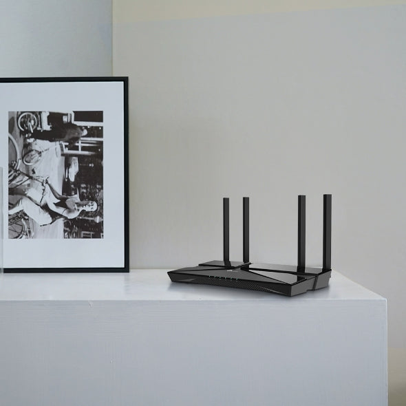 ARCHERAX23 - Router WiFi 6 / Doble Banda AX1800 / 4 Puertos LAN Gigabit / 4 Antenas Beamforming / EasyMESH / CPU Dual-Core