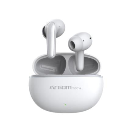 ArgomTech SkeiPods E20 Auriculares True Wireless Stereo (TWS) Intra auditivo Llamadas/Música/Deportes/Diario Bluetooth Blanco