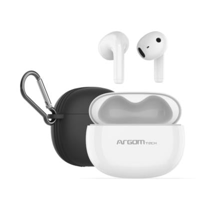 ArgomTech SkeiPods E56 Auriculares True Wireless Stereo (TWS) Intra auditivo Música/cotidiano USB Tipo C Bluetooth Negro, Blanco