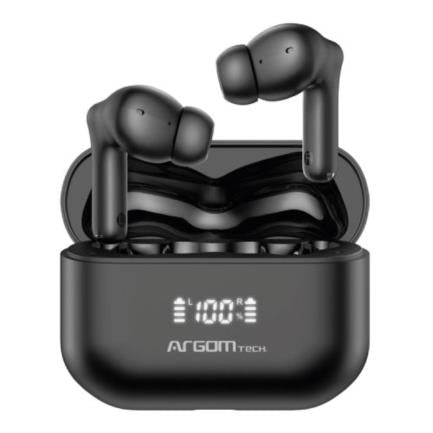ArgomTech ARG-HS-5086BK audífono y auriculare Auriculares Inalámbrico Intra auditivo Llamadas/Música USB Tipo C Bluetooth Negro