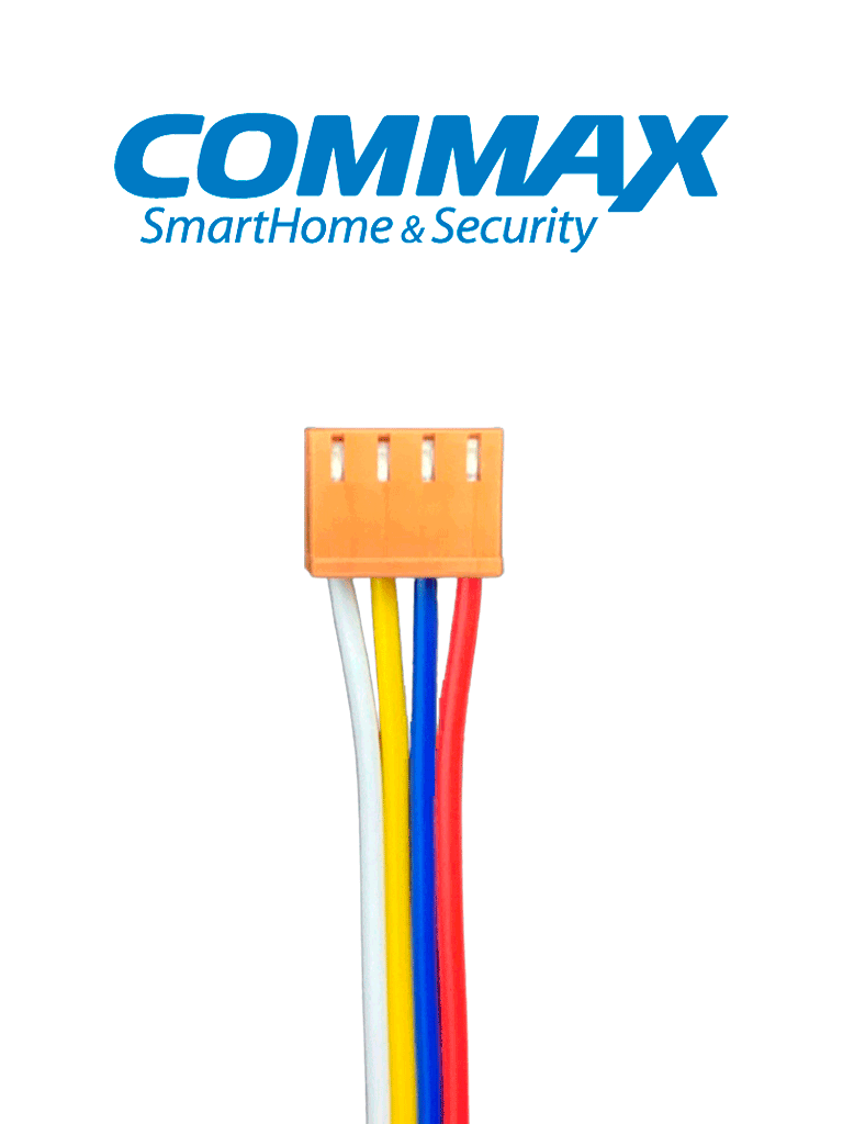 COMMAX 4PINCONNECTOR Cable Conector 4 Pines, Compatible con Sistemas de Enfermería y Video Porteros