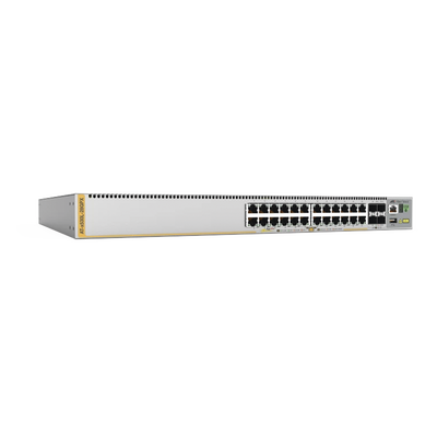 AT-X530L-28GPX-90 - Switch L3 Stackable / 24x PoE+ 90W / 4x SFP+ 10G / 740W Redundante / TAA