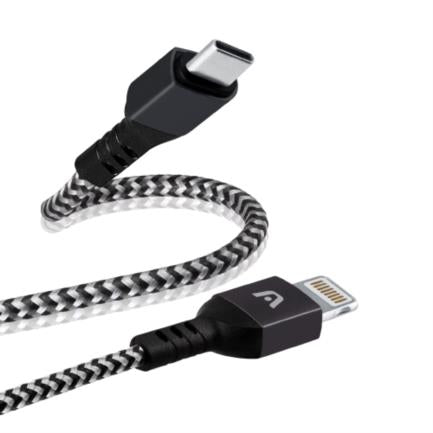 Cable Argomtech Tipo-C a Lightning 1.8m Carga Rápida 60W Negro