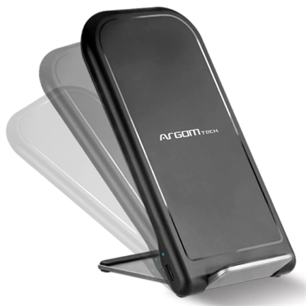 ArgomTech ARG-AC-0140BK cargador de dispositivo móvil Smartphone Negro USB Cargador inalámbrico Carg