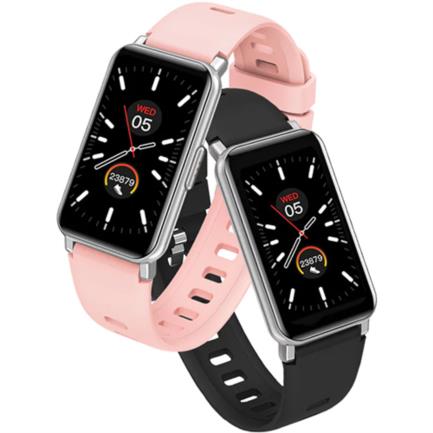 Smartwatch Skeiwatch B20 1.45" IPS IP68 172x320p 2 Correas Incluidas Negro y Rosa