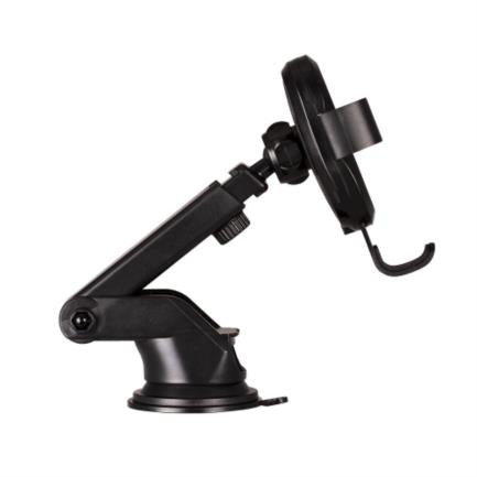 Soporte Argomtech Celular Cargador Inalámbrico 15W Telescópico Rotación 360 Negro
