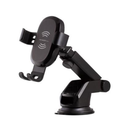 Soporte Argomtech Celular Cargador Inalámbrico 15W Telescópico Rotación 360 Negro