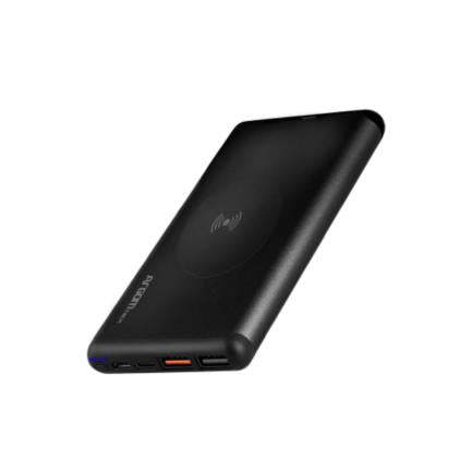Power Bank Argomtech S12W Aluminio 18W 12000 mAh Wireless Negro