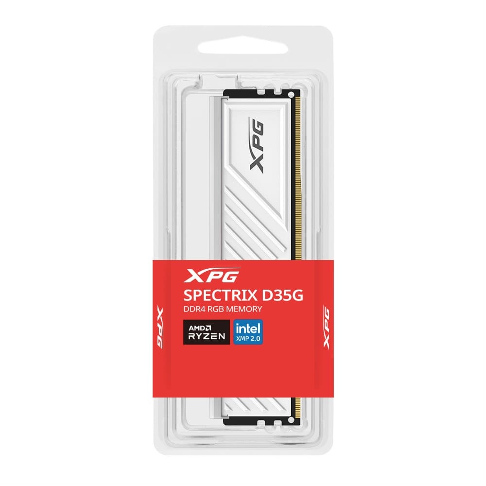 MEMORIA DDR4 XPG SPECTRIX D35G 16GB 3200 BCO, Latencia CL16, RGB Controlable