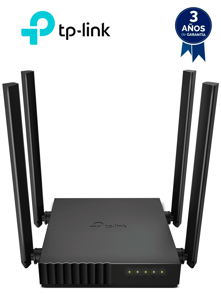 Ruteador TP-LINK Archer C50 WiFi AC 1200Mbps 1 puerto WAN RJ45, 4 puertos LAN RJ45, 4 antenas