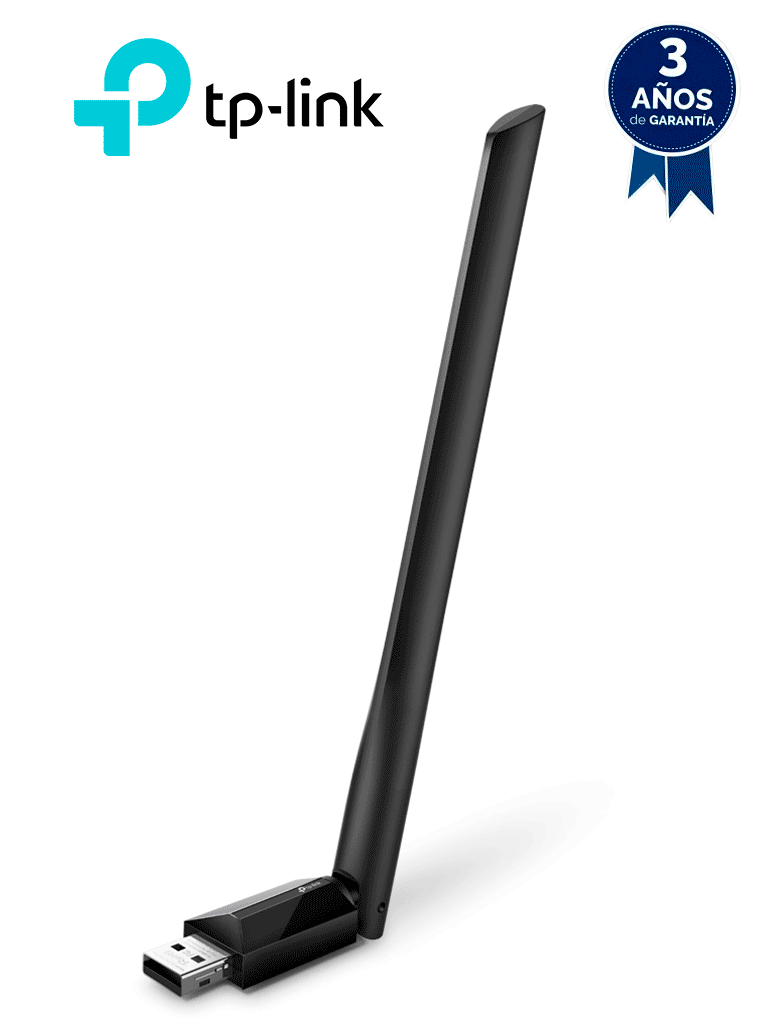 TP-Link Archer T2U Plus Adaptador USB Inalámbrico AC 600 Mbps, Doble Banda, Antena de Alta Ganancia