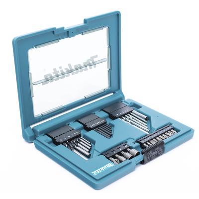 B-49389 - Makita Juego de accesorios multipropósito 33 piezas estuche tipo tablet. B-49389