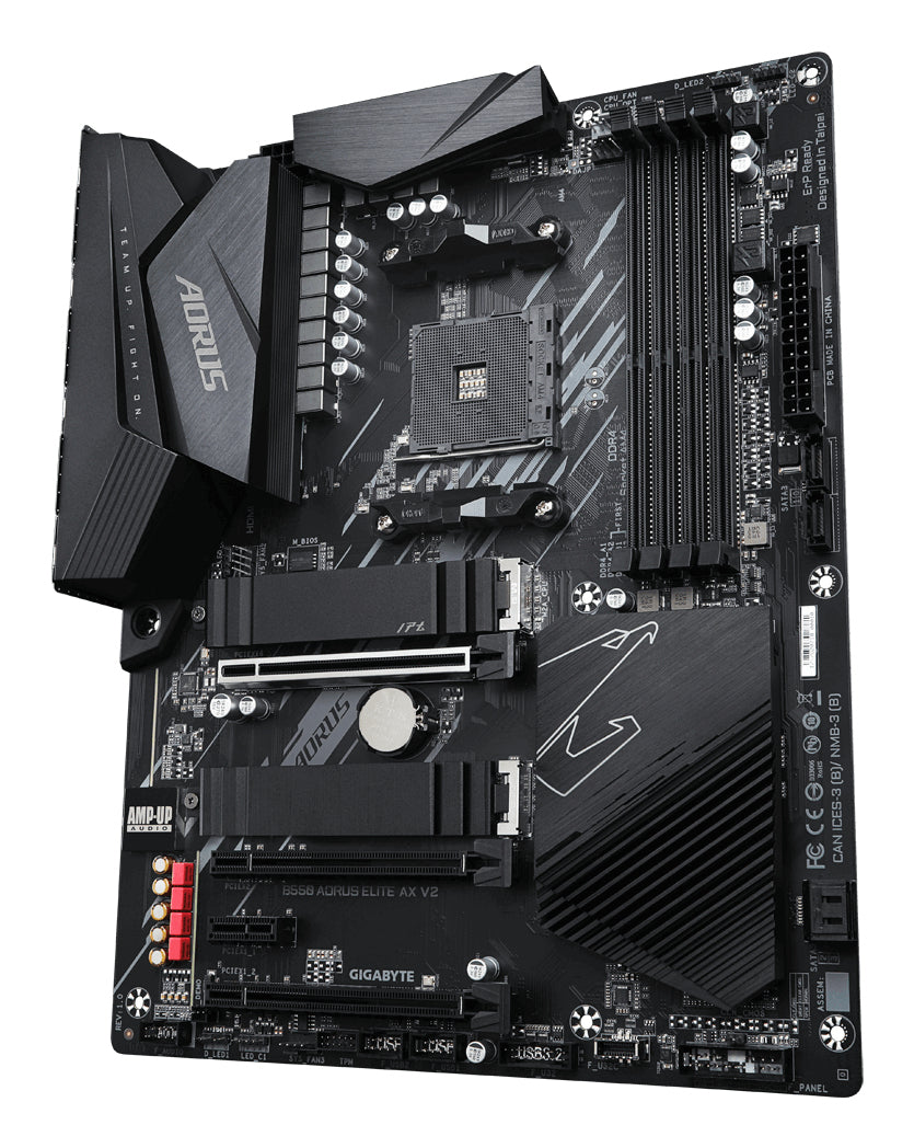 B550 AORUS ELITE AX V2 - GIGABYTE B550 AORUS ELITE AX V2 Placa base - Procesadores AMD Ryzen 5000, VRM de 12+2 fases, hasta 4733 MHz DDR4, 1xPCIe 4.0 + 1xPCIe 3.0 M.2, Wi-Fi 6E, LAN 2.5GbE, USB 3.2 Gen 2 placas base AMD Zócalo AM4 1 Zócalo AM4