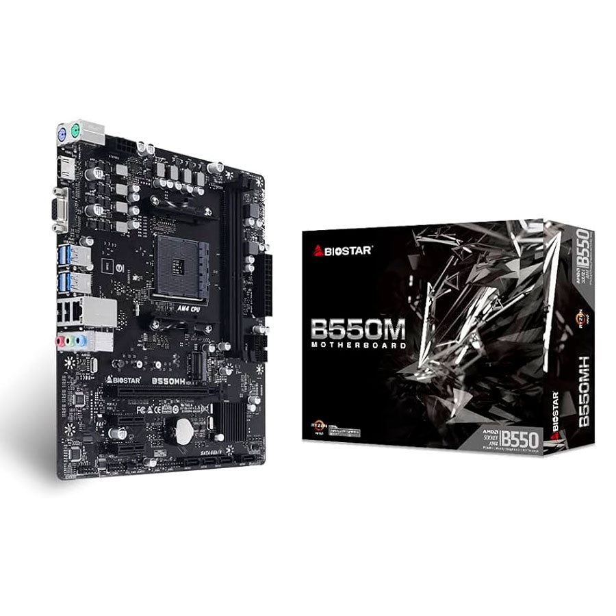 Tarjeta Madre Biostar B550MH DDR4 HDMI M.2 SATA 3TH AMD Ryzen AM4, PCIe 4.0, Micro-ATX