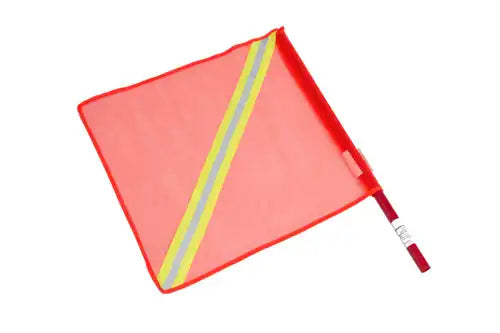 MR Seguridad Banderola De Red Naranja Modelo BANDEREF, Reflectante 3M, Resistente IP65