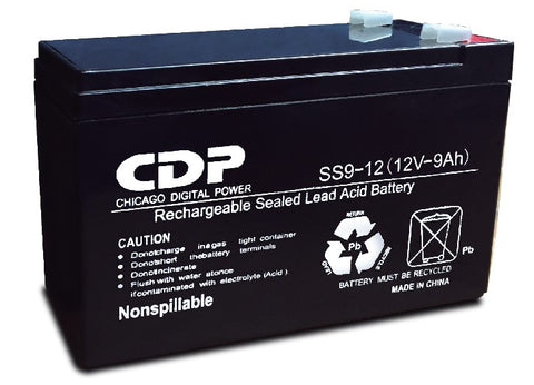 CDP SLB12-9 Bateria de Plomo acido, seca sellada 12Vdc-9Ah UPS Sealed Lead Acid (VRLA) 12 V 9 Ah 1 pieza(s)