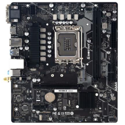 Biostar H610MX-E placa base Intel H610 LGA 1700 Micro ATX, Intel® Celeron®, Intel® Pentium®, DDR4-SDRAM