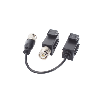 KIT DE TRANSCEPTOR HILOOK (BALLUNS) TURBOHD CON BOTON PUSH / HASTA 8 MP (4K) / 100% COBRE / SOPORTA HD-TVI / AHD / CVI / CVBS / AUDIO POR COAXITRON / DATOS PARA MENU DE CONFIGURAR DE CÁMARAS