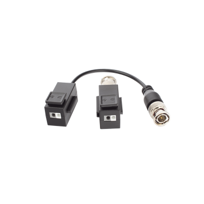 KIT DE TRANSCEPTOR HILOOK (BALLUNS) TURBOHD CON BOTON PUSH / HASTA 8 MP (4K) / 100% COBRE / SOPORTA HD-TVI / AHD / CVI / CVBS / AUDIO POR COAXITRON / DATOS PARA MENU DE CONFIGURAR DE CÁMARAS