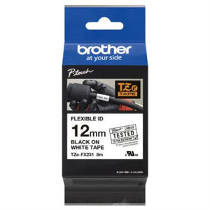 Brother TZE-FX231 cinta para impresora de etiquetas Negro sobre blanco TZ